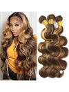 P4/27 Ombre Honey Brown Body Wave Bundles | URFIRST