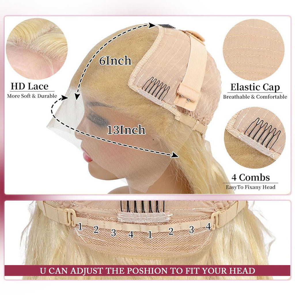 13×6 HD Lace Body Wave Wig — #613 Blonde | URFIRST