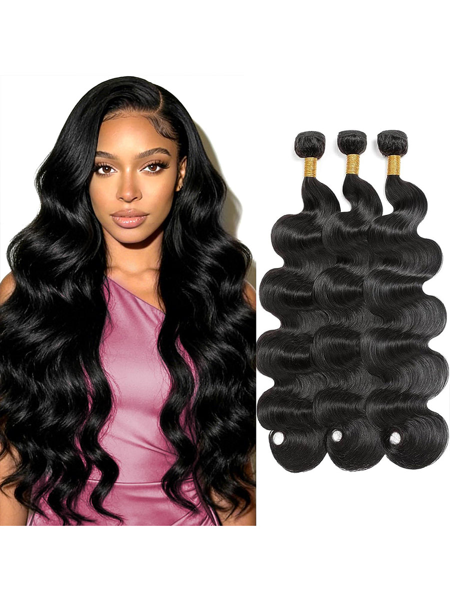 12A Grade Virgin Body Wave Bundles — Natural Black | URFIRST