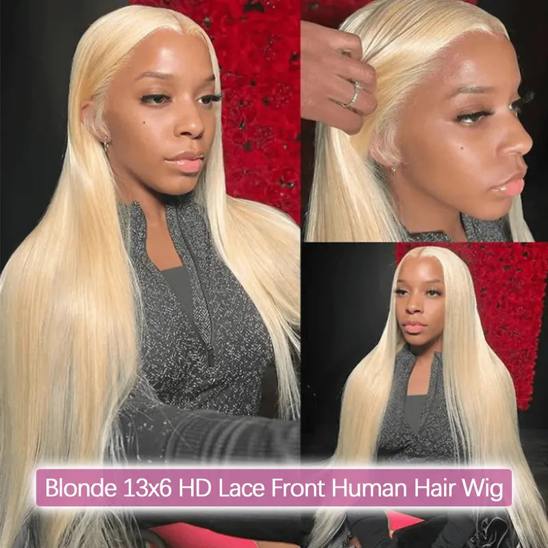 HD Lace Front Wig Straight Human Hair 613 Blonde 13x6 | URFIRST