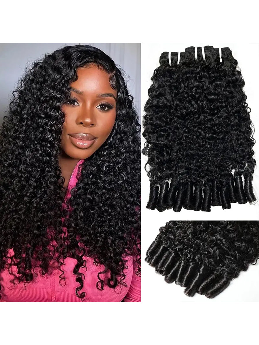 Burmese Curly Virgin Hair Bundles — Natural Black | URFIRST