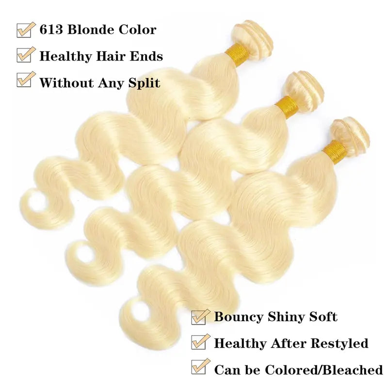 12A Grade #613 Blonde Body Wave Bundles | URFIRST