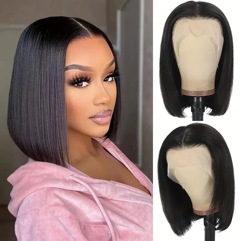 13×4 HD Lace Straight Bob Wig — Natural Black | URFIRST