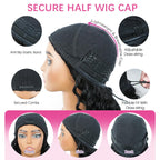 Deep Wave Half Wig — Seamless Flip, No Glue | URFIRST