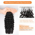 Boho Feather Extensions Human Hair Burmese Curly 50 Strands Pre-Separated | URFIRST