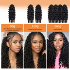 Boho Feather Extensions Human Hair Burmese Curly 50 Strands Pre-Separated | URFIRST