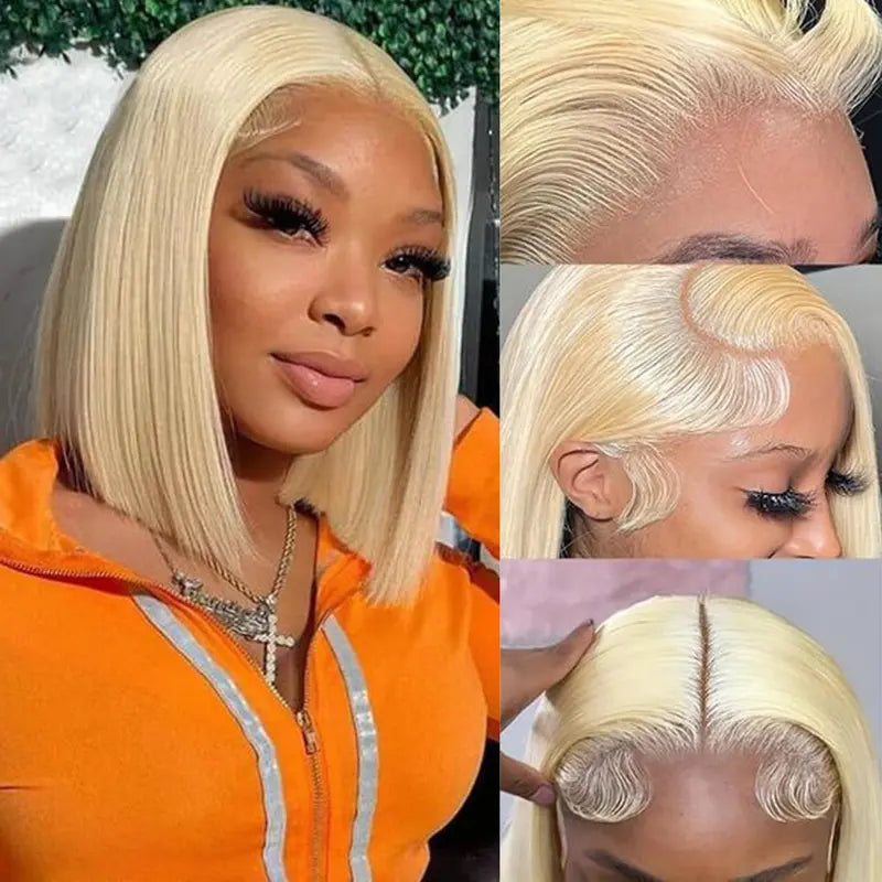 13×4 HD Lace Straight Bob Wig — #613 Blonde | URFIRST