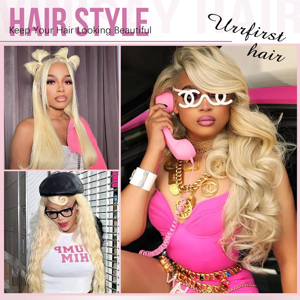 HD Lace Front Wig Straight Human Hair 613 Blonde 13x6 | URFIRST