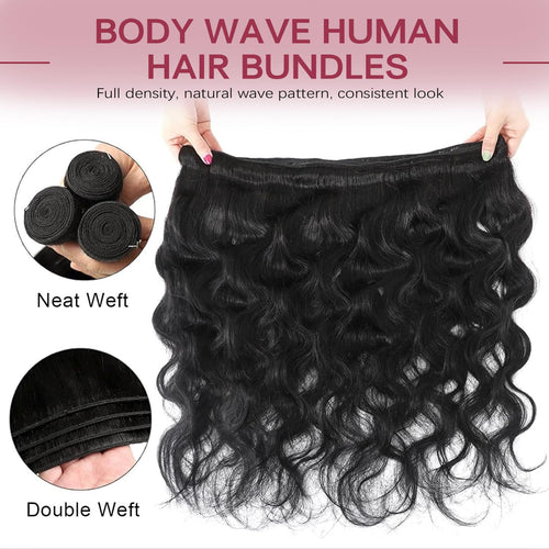 URFIRST 12A body wave hair texture, 100g exact weight double weft