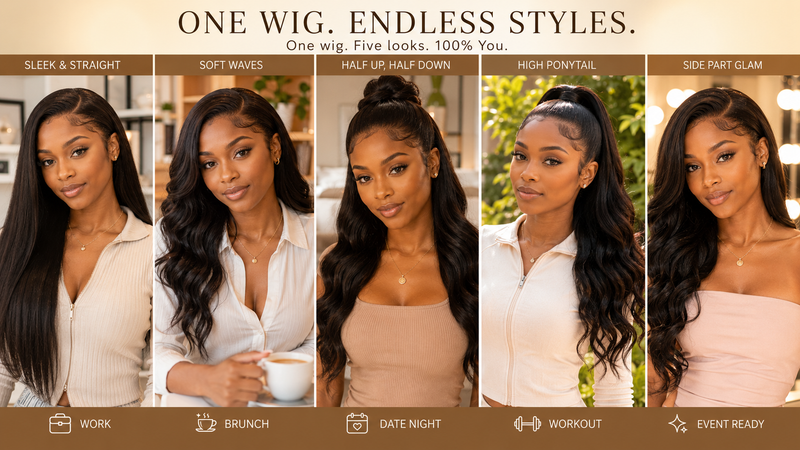 5 Looks for 5 Occasions: One Wig, Every Version of You