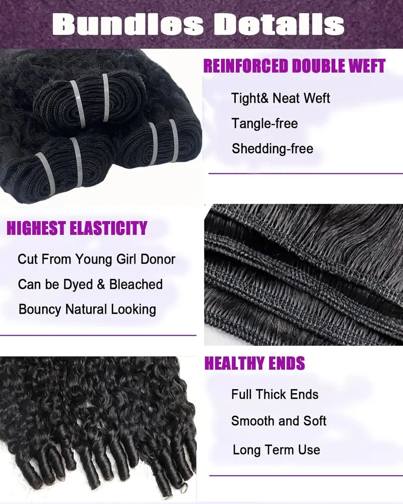 Burmese Curly Virgin Hair Bundles — Natural Black | URFIRST