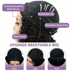 Glueless Burmese Curly Half Wig Human Hair Wear & Go No Glue Seamless Flip | URFIRST