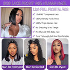 13×4 HD Lace Straight Bob Wig — Natural Black | URFIRST
