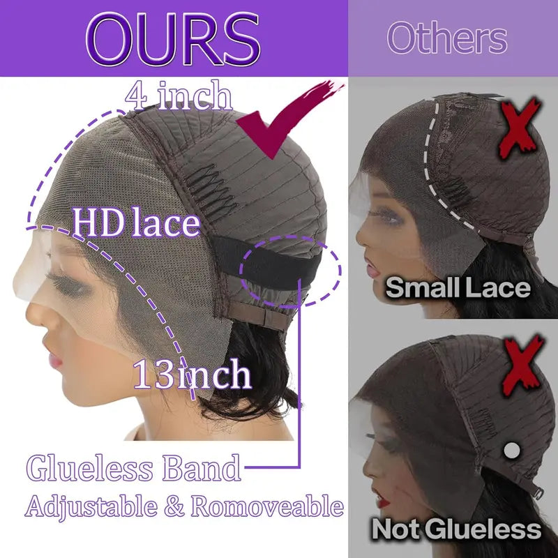 13×4 HD Lace Straight Bob Wig — Natural Black | URFIRST