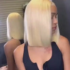 13×4 HD Lace Straight Bob Wig — #613 Blonde | URFIRST