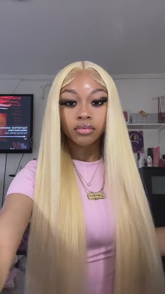 HD Lace Front Wig Straight Human Hair 613 Blonde 13x6 | URFIRST